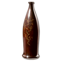 Ваза из дерева с инкрустацией 300мм