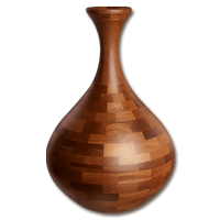 Ваза из дерева сегментная 360мм